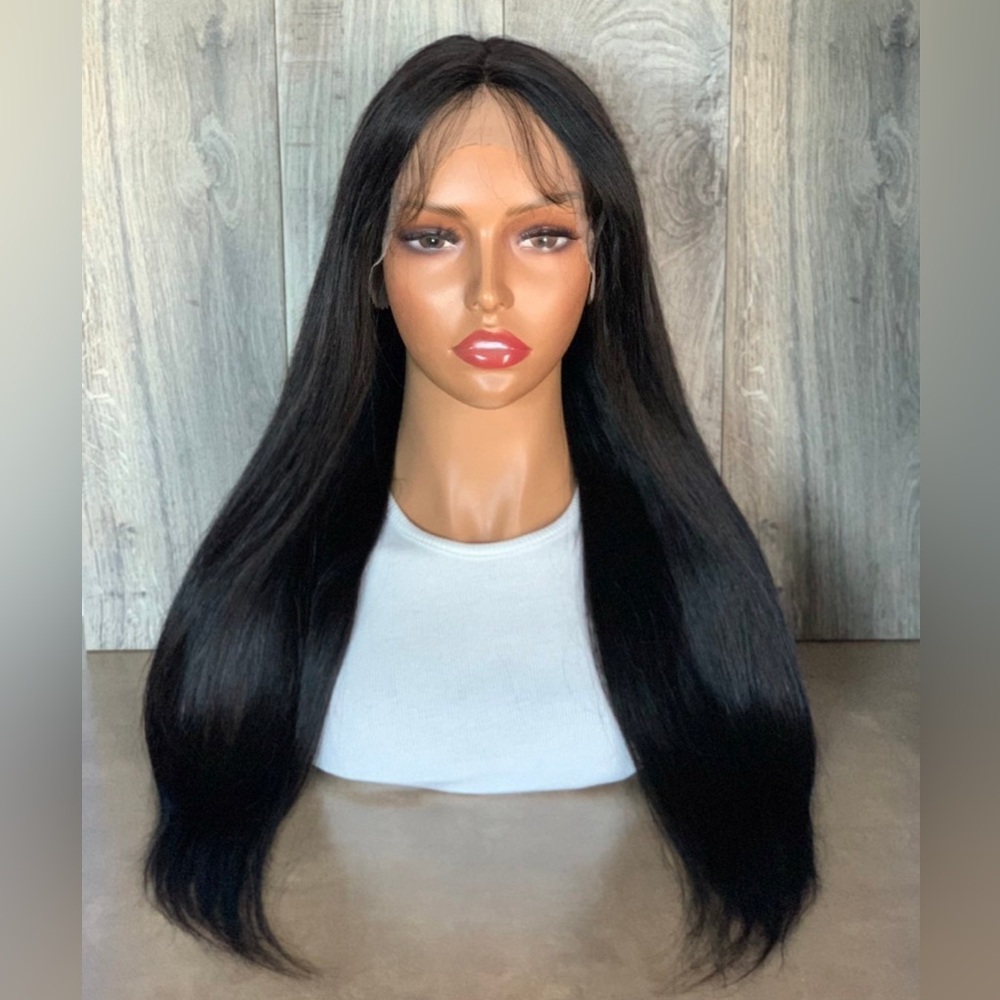 Human Hair Straight Lace Front Wig T-Part